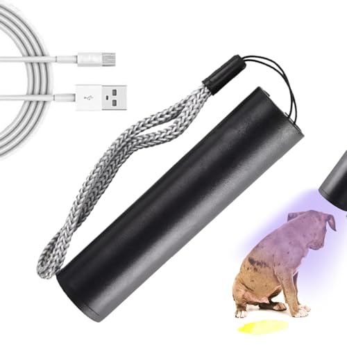 Genérico Flashlight Luz Ultravioleta - Detector UV Portátil para Manchas y | Ideal para Mascotas, Camping, Limpieza Profunda, Billetes, Uso Exterior