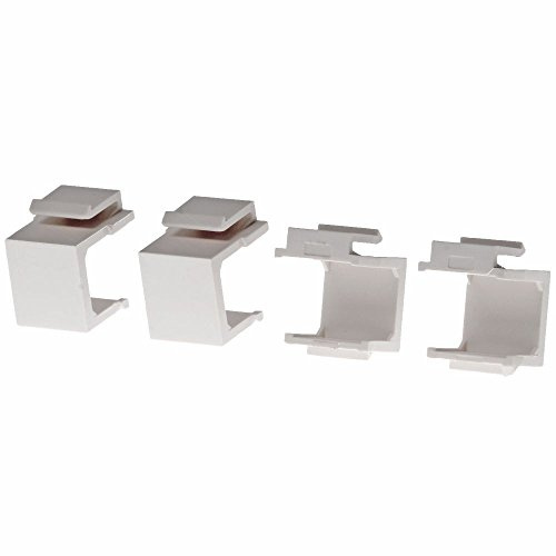 DeLock Keystone Abdeckung Weiss 4 Stueck
