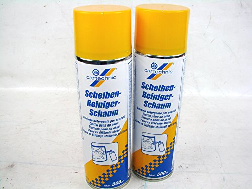 2 x 500ml Cartechnic Scheibenreiniger Schaum 500ml Dose Scheiben Reiniger
