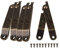 HALJIA Lot de 5 charnières rotatives pliables pour couvercle de coffre, 67 x11 mm