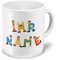 printplanet XXL Riesen-Tasse mit Namen personalisiert - Motiv Holzbuchstaben - individuell gestalten - Namenstasse, Kaffeebecher, Becher, Mug