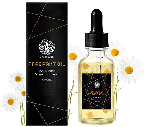 Kamille Körperöl, Aromatherapie Kamille DuftÖl mit getrockneter Kamille, 30ml Kamille Parfüm Öl zur Massage, 1oz Kamille Duft Öl für die Haut