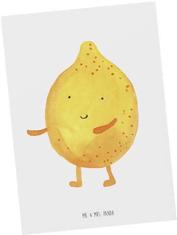 Mr. & Mrs. Panda Postkarte Beste Freunde Zitrone - Geschenk, Karten, Karte, fehlende Keywords, Geburtstagskarte, Einladung, Geburtstagskarten, Tiere