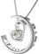 Murtoo Collana da Donna con Ciondolo a Forma di Cuore Argento/Oro rosa con Zirconia Cubica (Argento)