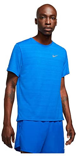 NIKE Dri-Fit Miler Men's Football Fan Shirts Game Royal/Reflective Silv XL