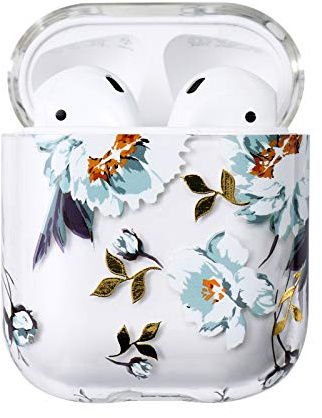 AKABEILA Hülle Kompatibel mit AirPods 2 2019 & 1 2016 Klare Schutzhülle Nettes Muster PC Case Skin Cover für Apple AirPods 2 & 1 Generation Ladehülle Tasche Unterstützt Kabelloses Laden