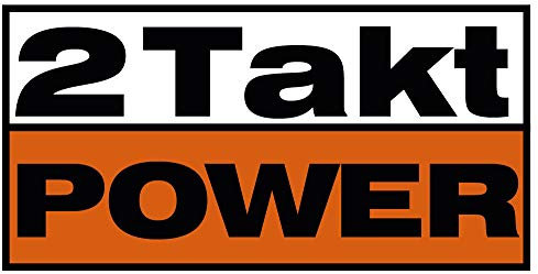 2 Takt Power Aufkleber Sticker JDM Tuning Motorrad Moped Simson Trabant Schwalbe ca. 6,5x3 cm, 2 Stück