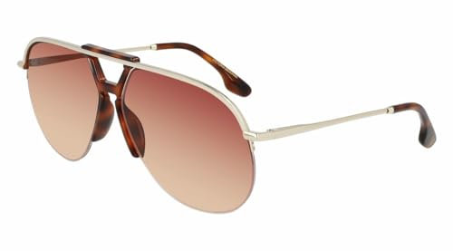 Victoria Beckham Unisex VB222S 46413 Sunglasses, 711 Gold Wine orange, 65