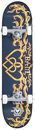 Centrano Unisex – Erwachsene Heart Supply Bam Margera Pro Skateboard Komplettboard, Blau, 8