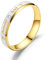Aotiwe Ring Edelstahl Damen, Schmuck Damen 6Mm Paar für Immer Liebe Gold Silber Frau 60 (19.1) für Partnerschaft Trauung