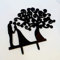 Cake Topper acrilico intagliato al laser Sposi con albero della vita MADE IN ITALY