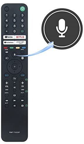 RMF-TX520P Telecomando di ricambio per Sony TV KD43X80J KD43X85J KD65X80J KD50X85J KD85X85J KD55X80J KD55X85J KD55X90J XR50X90J XR55X90J XR55A80J XR75X90J XR75X95J XR77A80J XR83A80J XR65A80J XR65X90J