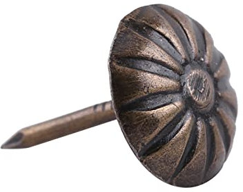 Polsternägel, Ziernägel Vintage Möbel Nägel Bronze Thumb Tacks Polster Reißzwecken Reißnägel Antike Dekorative Antik Heftzwecken Reisszwecken Sessel Bett Dekornagel Bronze(10*14mm Chrysantheme Bronze)