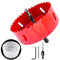 125mm Scie cloche et accessoires pour scie cloche Bac à poussière 2PCS Set,LAIWEI aspirateur pour scie cloche pour toutes les scies cloche jusqu'à 125mm de diamètre de coupe