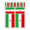 10 Stück Flaggen Aufkleber Iran Set | Sticker Autoaufkleber