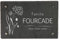 LAUBLUST Plaque porte personnalisée - Motif Floral - Plaque de porte d'entrée avec nom - env. 30x20 cm, 4 supports muraux en inox