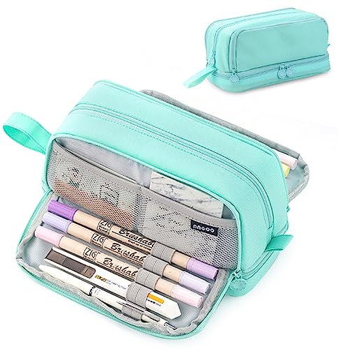 HuaMuDM Federmäppchen Federtaschen,Große Kapazität Mäppchen,4 Fächer Pencil Cases,Mäppchen Mädchen Teenager,Langlebig Federtaschen,Pencil Case,Bleistifttasche für Schule & Büro