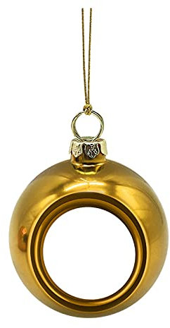 Weihnachtskugel Ornamente für Weihnachtsdekoration Weihnachtsschmuck Bälle Weihnachtsbaum 1PC Dekorationen Weihnachtsschmuck Wohnkultur Weihnachtsbaumkugeln Kleine Weihnachtskugel (Gold, One Size)