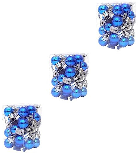 LIFKOME 72 STK Weihnachtsbaum hängende Kugeln farbige Weihnachtskugeln Weihnachtsdekorationen Ornament Anhänger für Weihnachten Weihnachtsanhänger Mini Zubehör Silberne Kugel Spielereien