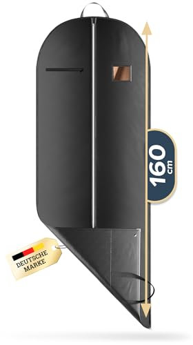 FiRiO 1 x Borsa Porta Abiti da Viaggio Pieghevole di Alta Qualità - FINO AL 50% PIU SPESSO MATERIALE - Custodie per Abiti & Camicia - Porta Vestiti da Viaggio e da Riporre per Uomo e Donna - 160x60cm