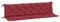 vidaXL Cuscini per Panca 2 pz Rosso Vino 200x50x7 cm in Tessuto Oxford