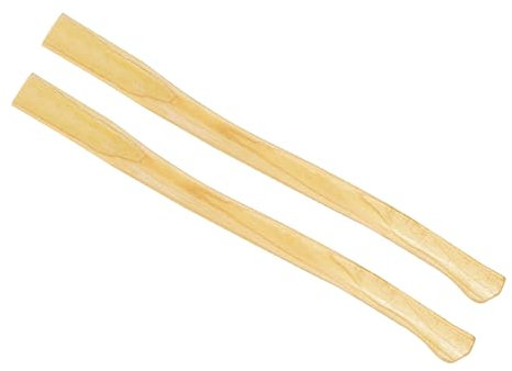 CoCud 2PCS Axe Handle Replacement, 70cm/28 Toon Wood Flat Comfort Grip Wooden - (Applications: for Hatchet Hammer Oval Eye)