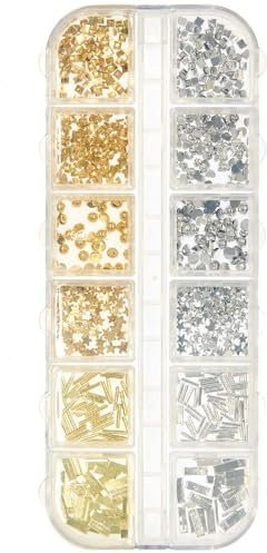 Füllmaterial Formen Mix, Gold & Silber, 8g