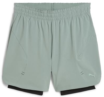 PUMA Unisex M Move 2IN1 Short Gewebte Shorts, Green Moon,
