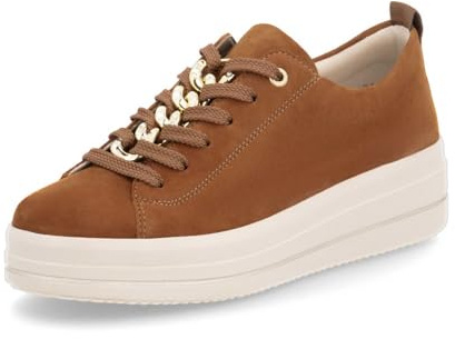 Remonte Damen Low-Top Sneaker D1C03, Frauen Halbschuhe,lose Einlage,straßenschuhe,Strassenschuhe,Sportschuhe,Freizeitschuhe,braun (22),38 EU