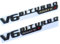 Aqxyju Glänzend schwarzes Metta-Schwarz-Chrom-Emblem, kompatibel mit V6 BITURBO 4matic+, Auto-Styling-Abzeichen, Doppel-Turbo-Aufkleber Personalisierte Auto Aufkleber(Glossy Black)