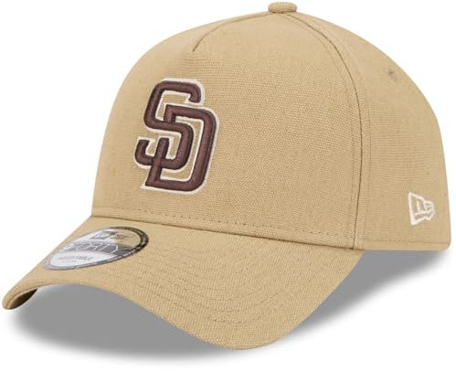 New Era A-Frame Trucker Leinen Cap - San Diego Padres beige