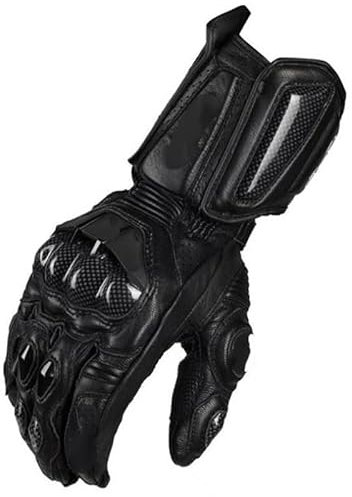 LSHIJI Motorradhandschuhe Motorradhandschuhe Winddicht Wasserdicht Guantes Moto Männer Motorrad Reithandschuhe Touchscreen Moto Motocross Handschuhe Winter Motorrad Handschuhe(S10 Black,XL)