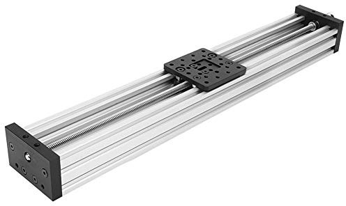 S Schieber L Tisch Aluminium OY für 3D-Drucker & Gravur, Schlaganfall 250-500 Mm, Schwarz/Silber 450 Mm (500 mm)