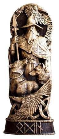 Stgbcst Odin Mythologie Ornamente Wikinger Statue Wohnzimmer Deko Kunstharz