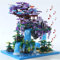 Yushinv Juego de construcción de árbol de Cerezo en Flor con Caja de Regalo, casa de árbol de Sakura Japonesa de Escena Original (Tipo: sinfonía), casa de bonsái japonés Sakura (4574 Piezas)