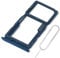 ExtKry SIM Karte Rahmen SIM Kartenfach für Huawei P30 lite Dual SIM Tray kartenhalter Original qualität Card Tray + SIM Pin (Blau)
