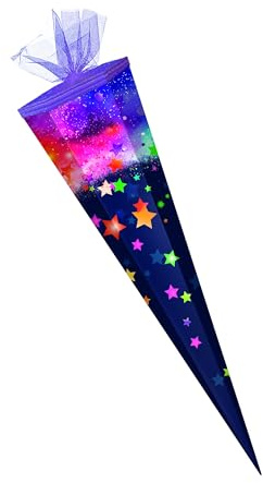 Schultüte / Zuckertüte / 85cm / eckig / Stars