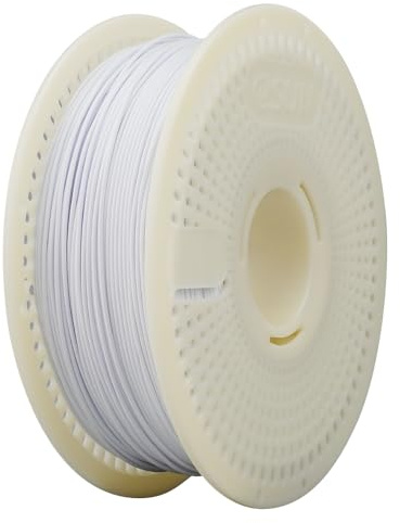 eSUN PLA Nachfüll-Filament und Spulen-Kit, Kaltes Weiß, 1KG | spulenloses PLA 1.75mm und abnehmbarer eSpool+, 1KG Spule (2.2 LBS) Speedy Filament für 3D-Drucker