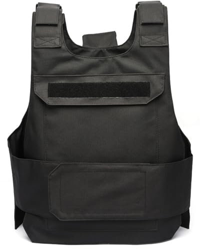 Plate Carrier Vest Waterproof & Wear-Resistant Vest with Hollow Grooves Quick Release Costume with Hidden Pocket for Outdoor Training Costume Police