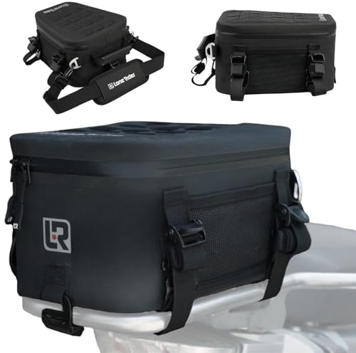 Lone Rider Motorcycle Tail Bag 8L - Semi-Rigid Waterproof Drybag Luggage