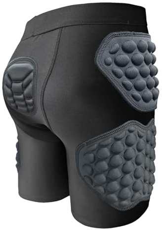 Generisch Short de protection rembourré pour fille, coussinets de hockey respirants, sous-vêtements de football, coussinets de hanche, équipement de frappe | Short pour protéger les hanches et le