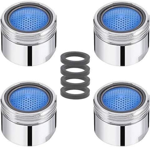 4 Stück Perlatoren für Wasserhähne,Strahlregler M22,Universeller Wasserhahn Sieb,Praktisch Perlator M22,für den Anschluss an M22-Innengewindehähne Armaturen in Küche und Bad