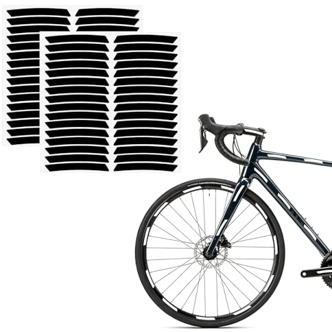 prota Fahrrad Reflektoren Aufkleber, 64er Set Selbstklebende Reflektoren Sticker, Ergänzend zu Katzenaugen Reflektierende Aufkleber Reflektoren Fahrrad für Helm Motorrad Roller