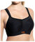 panache Women's Full Cup Plain Sports Bra, Black, Size: 28F