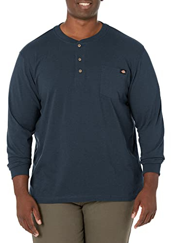 Dickies Herren Big & Tall Langarm Heather Heavyweight Henley Shirt