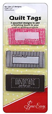 Sew Easy Quilt Tags - Handmade