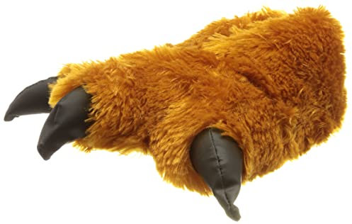 SAMs Plüsch Tier Hausschuhe Monster Kralle echt haarig Schlappen Pantoffel anti Rutsch Slipper hochwertig, TH-MK, Braun, 38/39 EU