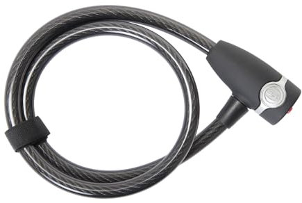 Diverse CONTEC Kabelschloss EcoLoc SB-verpackt, 85cm lang Hochflexibles Stahlkabel mit strapazierfähiger Vinylbeschichtung, Ø 12mm, Sicherheitsstufe: 4