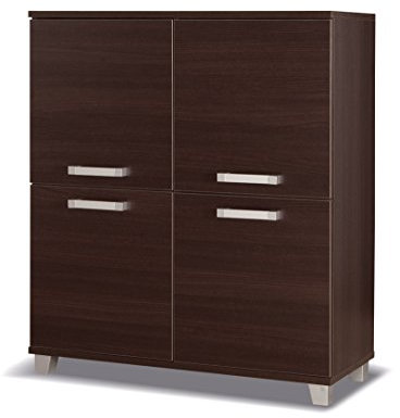 mb-moebel Kommode Sideboard Anrichte Mehrzweckschrank Stauraumschrank Schrank mit 4- türiger Wenge N4