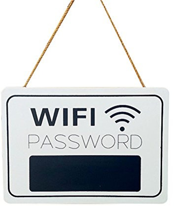 - Placa de madera para colgar, para contraseña WiFi, letrero, pizarra para colgar en una recepción, tienda, casa o para la decoración de una fiesta, color
